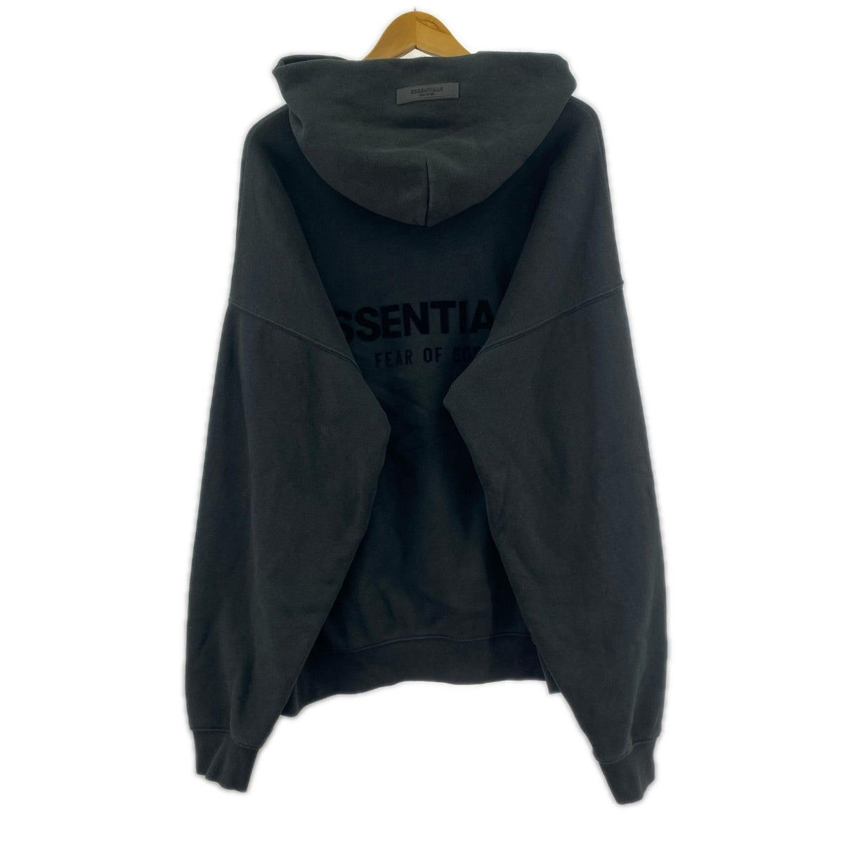 パーカー ESSENTIALS FEAR OF GOD ﾌﾛｯｷｰﾌﾟﾘﾝﾄｽｳｪｯﾄ S ブラック