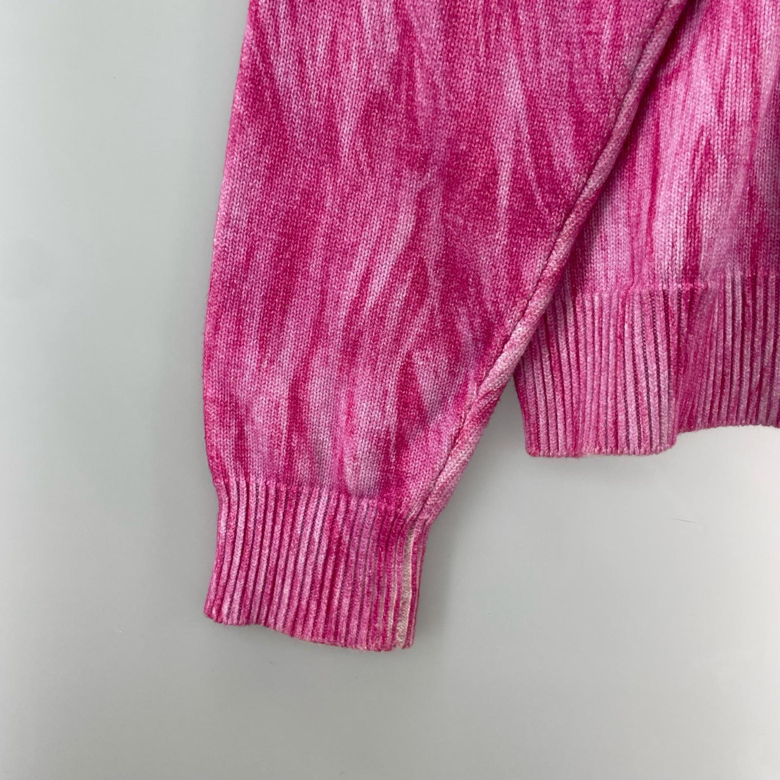 ニット Printed Fur Sweater/M M ピンク