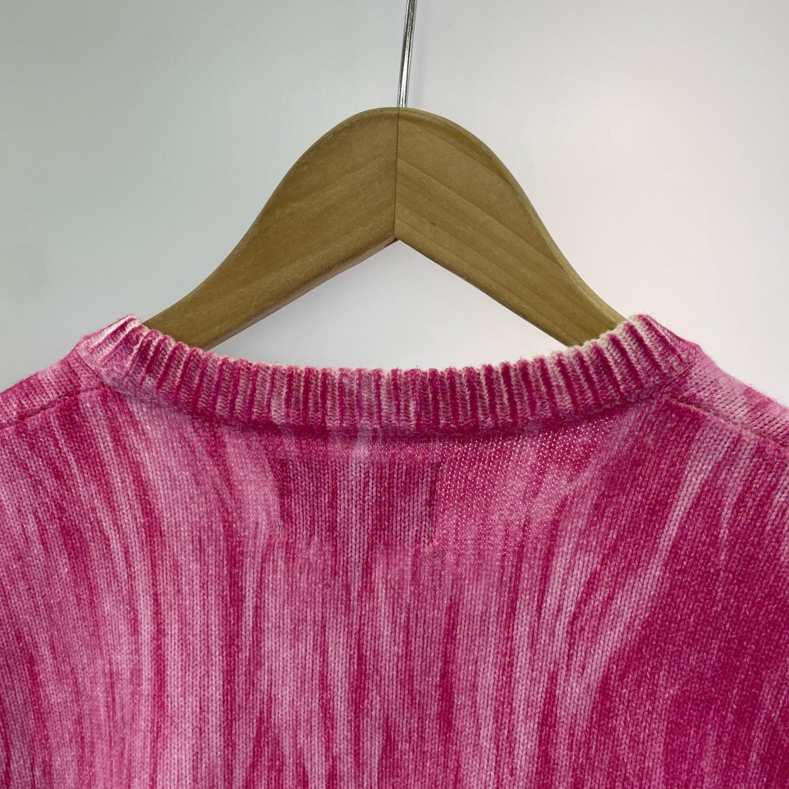 ニット Printed Fur Sweater/M M ピンク