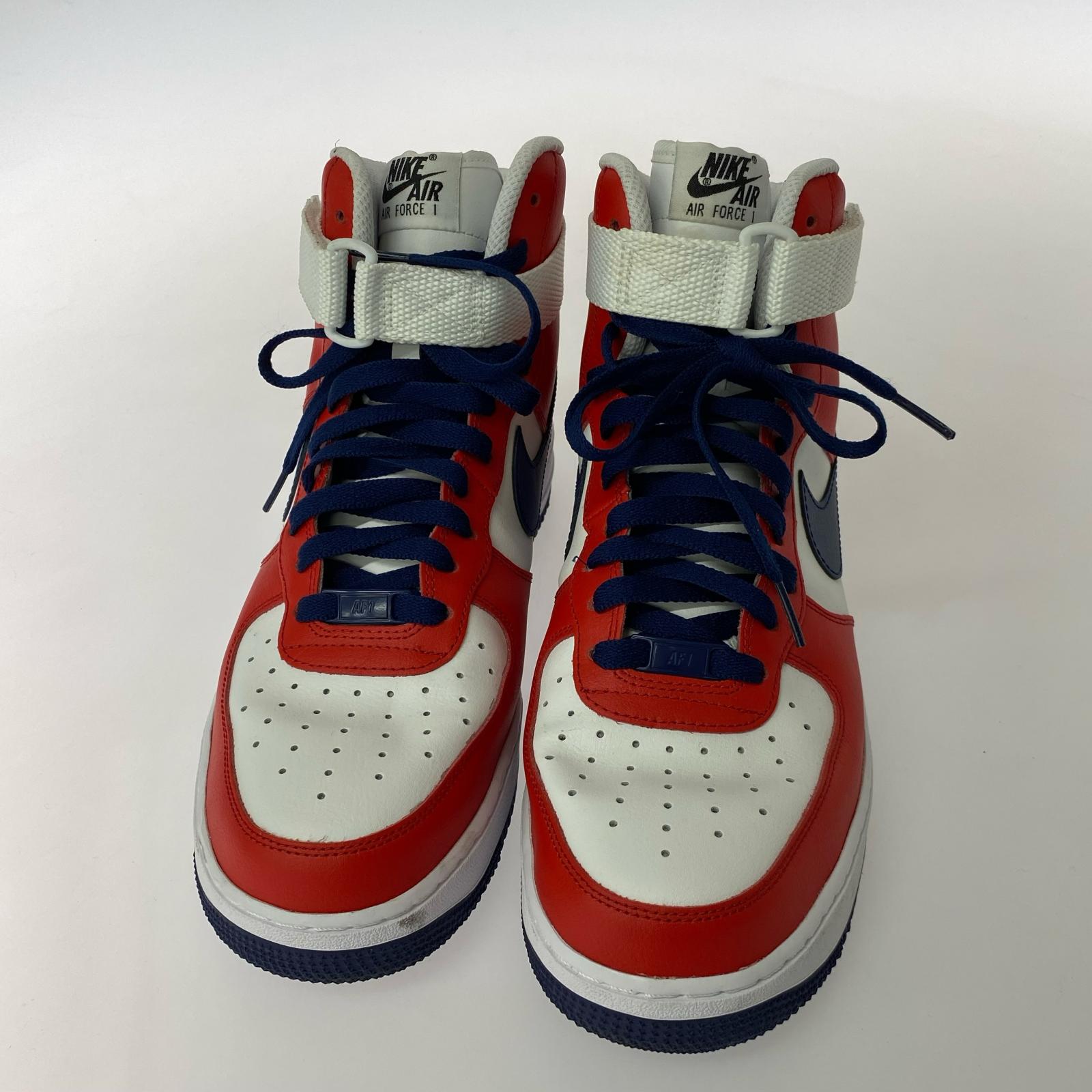 スニーカー NIKE AIR FORCE1 AQ3771-994 白×赤 (27.5) 27.5cm (US9 1/2 UK9 EU45)