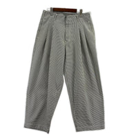 パンツ COMME des GARCONS HOMME PLUS 千鳥柄ワイドスラックス M グレー M グレー