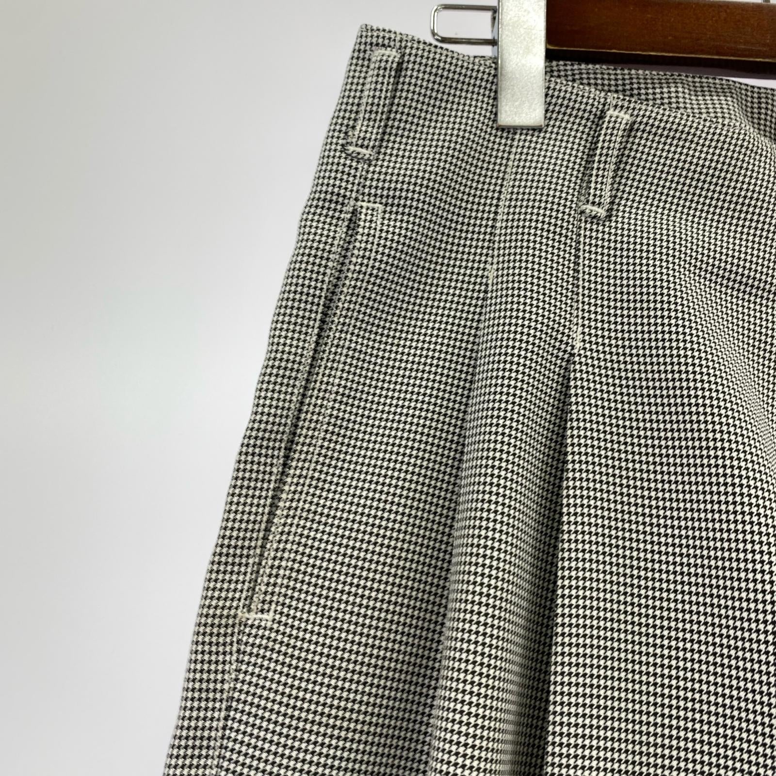 パンツ COMME des GARCONS HOMME PLUS 千鳥柄ワイドスラックス M グレー M グレー