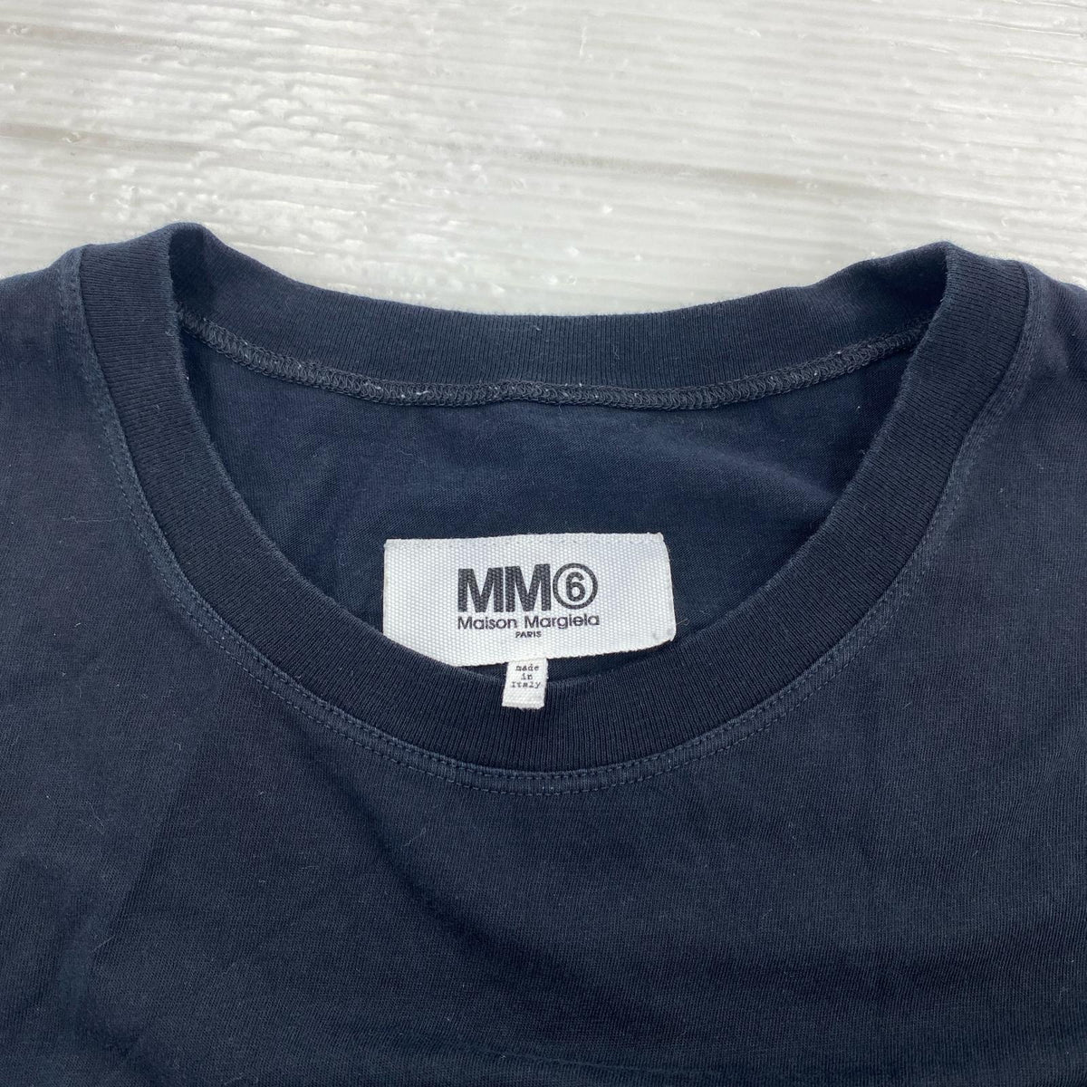 半袖Ｔシャツ 変形ロングカットソー S ブラック