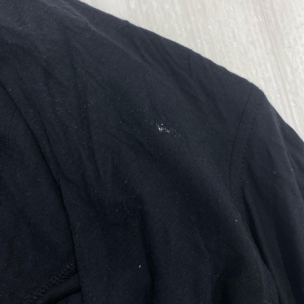 カーディガン 変形長袖カーディガン BLK S S ブラック