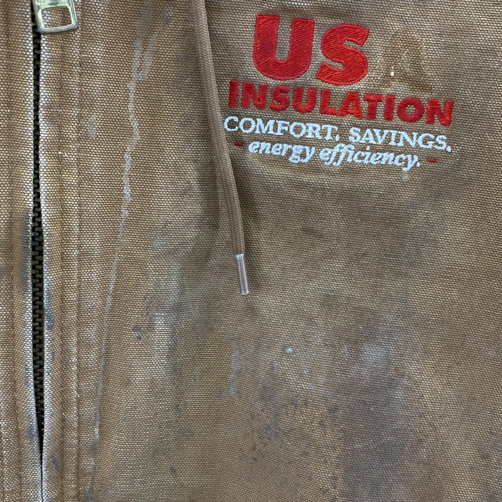 ジャケット USA製 企業ロゴ アクティブジャケット L ブラウン