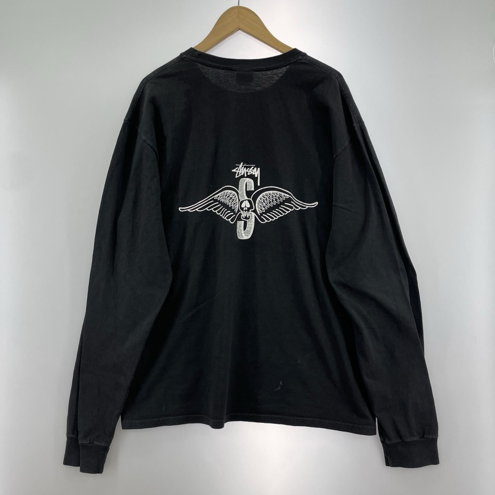 長袖Ｔシャツ Skull Wings L/S L ブラック