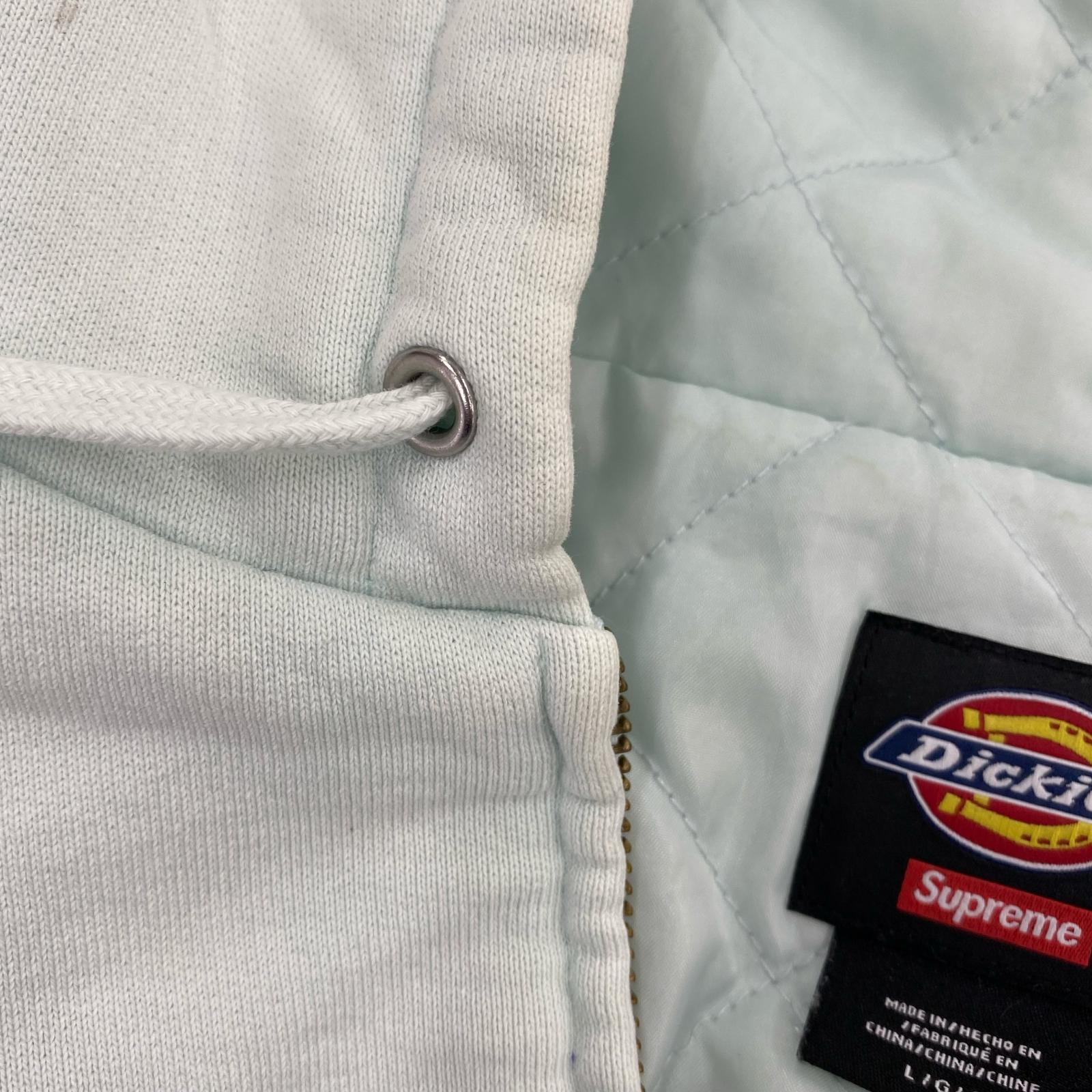 パーカー ×Dickies Quilted zip hoodie L