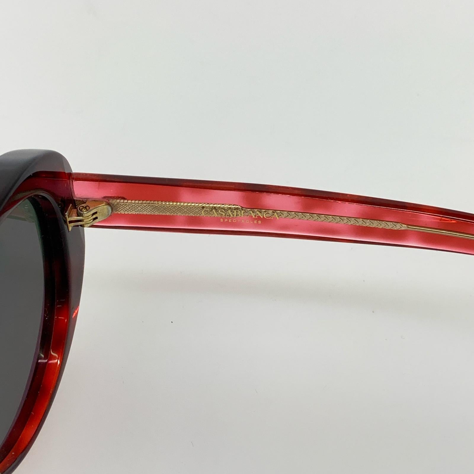 その他アクセサリー CASABLANCA SPECTACLES “GEFFEN” Red レッド