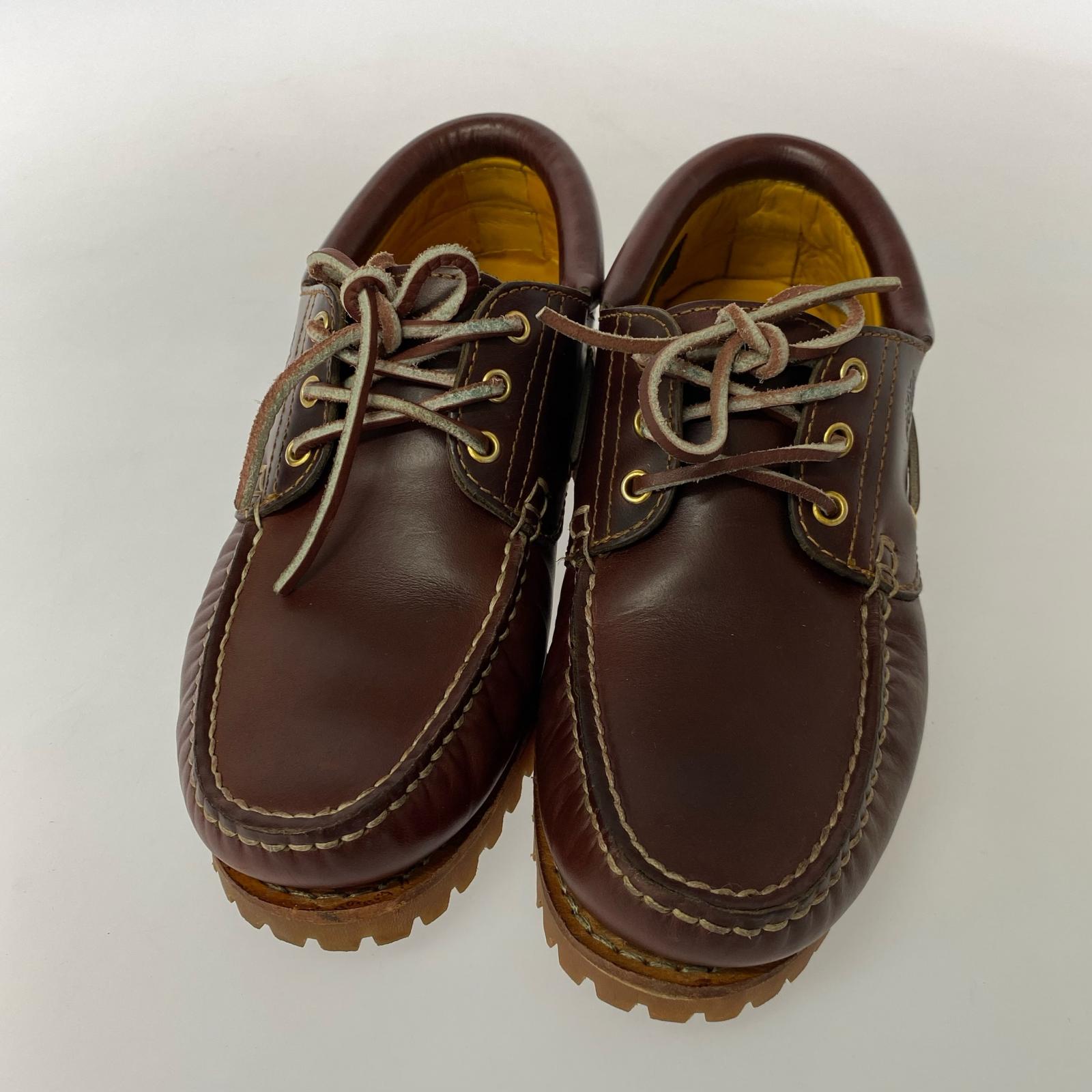 シューズ Timberland AUTHENTIC HANDSEWN BOAT SHOES BURGUNDY A81148 (27) 27cm (US9 UK8 1/2 EU44) ブラウン