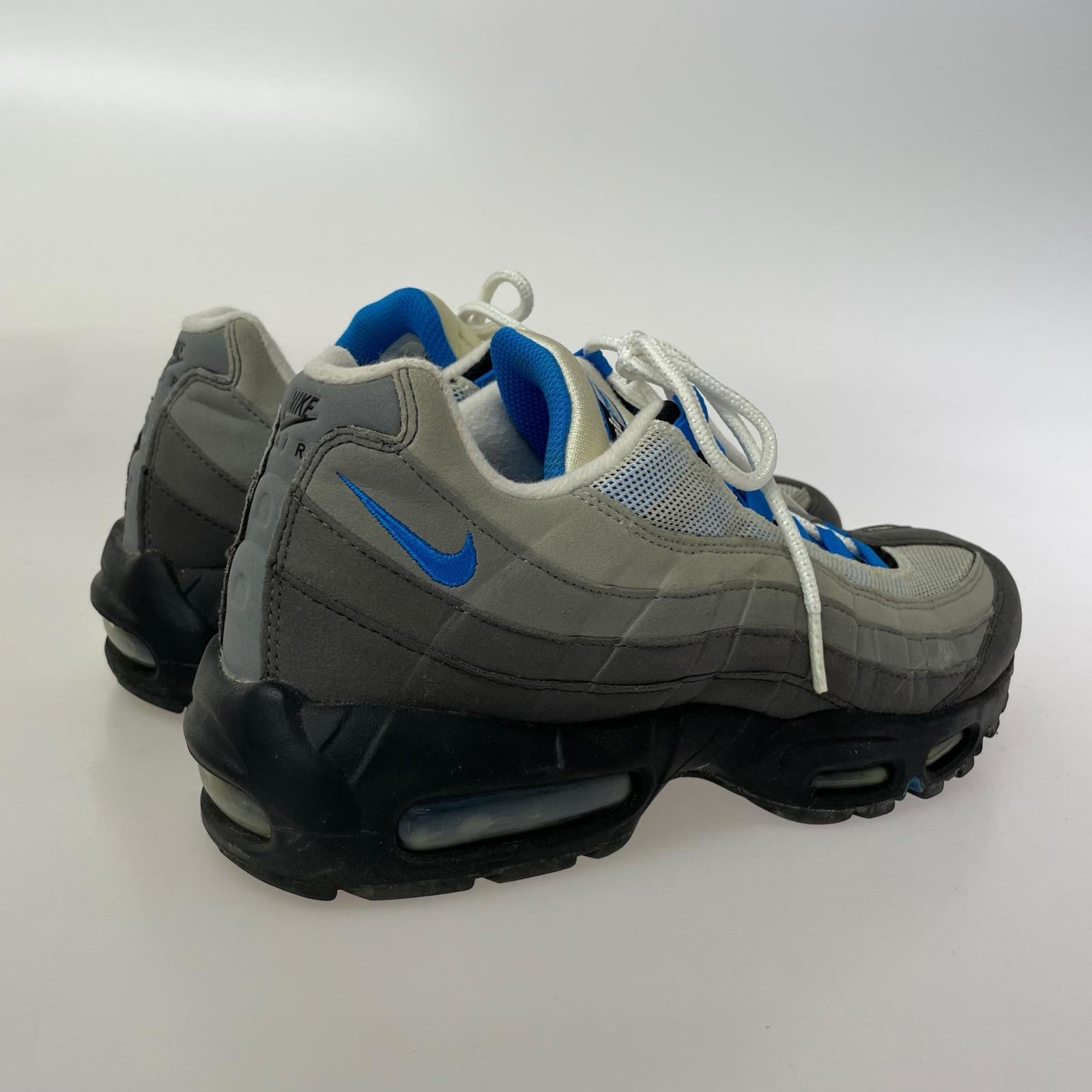 スニーカー AIR MAX 95 WHITE/CRYSTAL BLUE (26.0) 26cm (US8 UK7 1/2 EU42) グレー