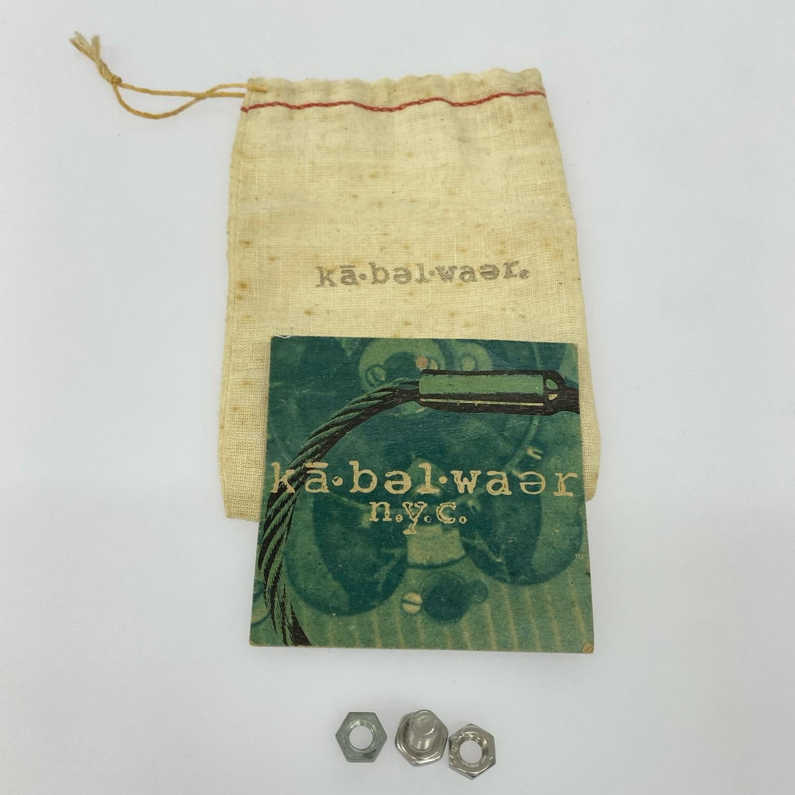 ブレスレット ka bel waer ボールチェーンブレスレット シルバー