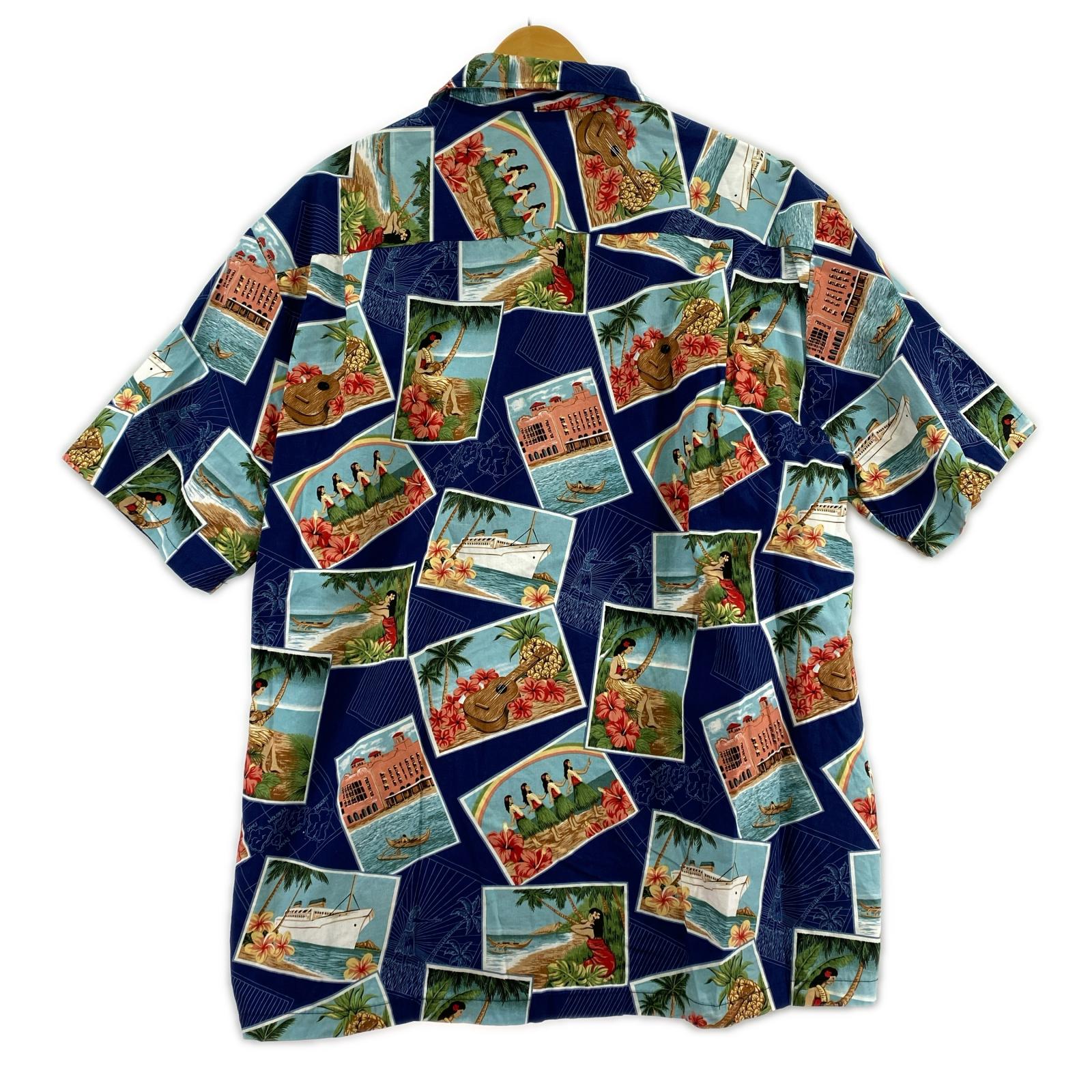 半袖シャツ アロハシャツ 総柄 (2Xl)