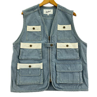 長袖シャツ OUTDOOR LABEL　CODURA DUCK VEST　デニム　（M） M ブルー