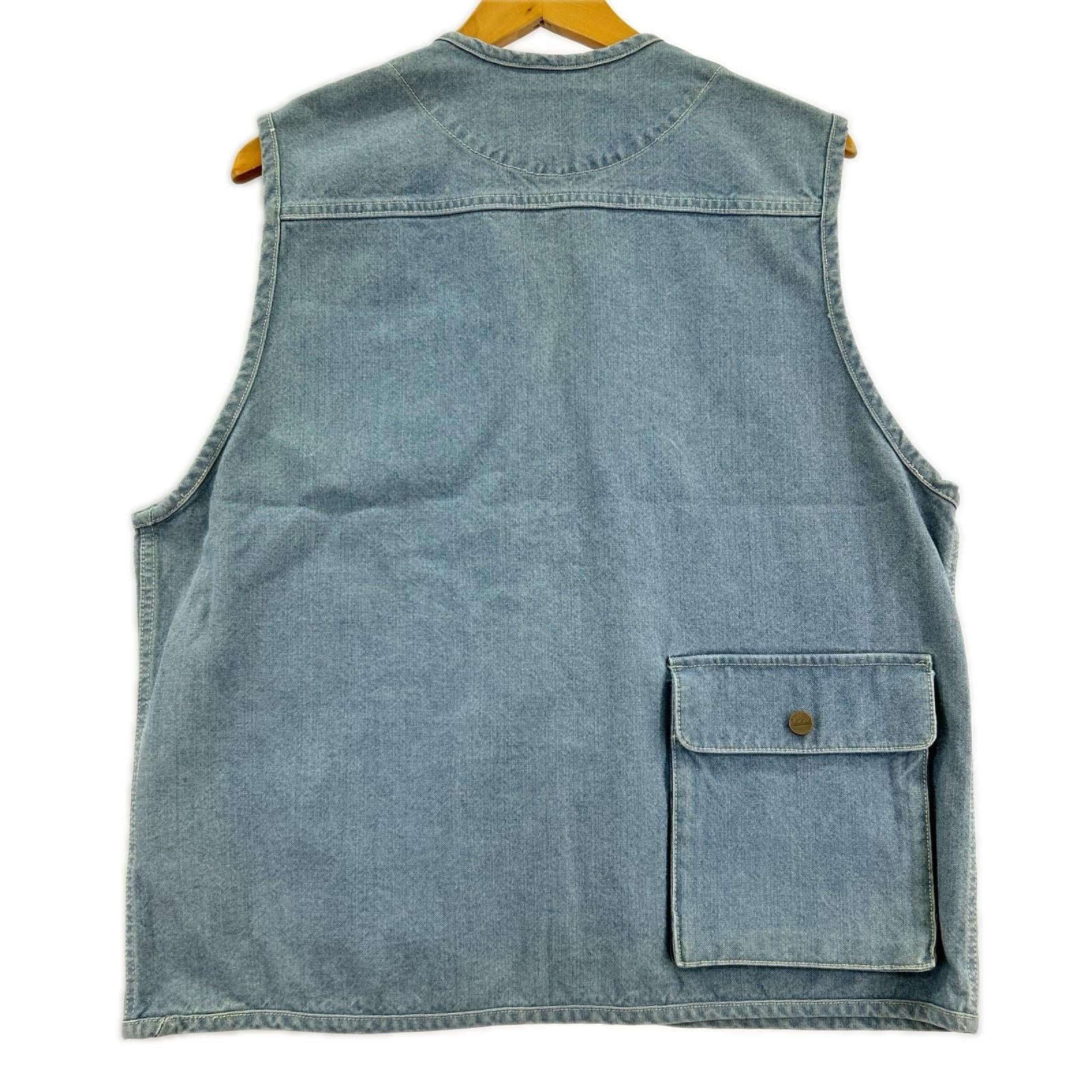 長袖シャツ OUTDOOR LABEL　CODURA DUCK VEST　デニム　（M） M ブルー