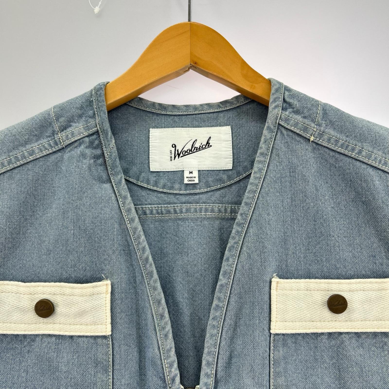 長袖シャツ OUTDOOR LABEL　CODURA DUCK VEST　デニム　（M） M ブルー