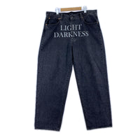 デニムパンツ 25ss プリントデニム W36 36 ブラック