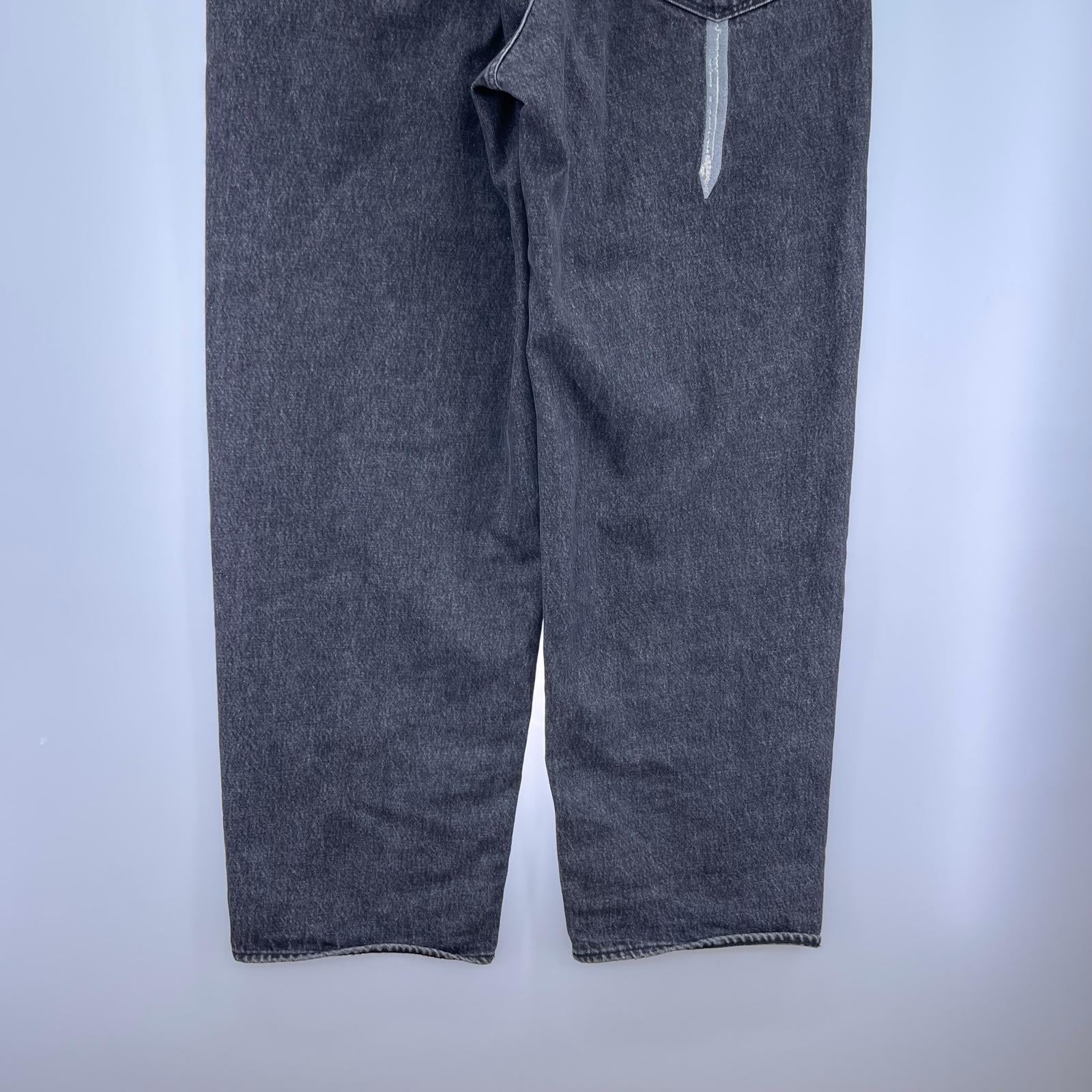 デニムパンツ 25ss プリントデニム W36 36 ブラック