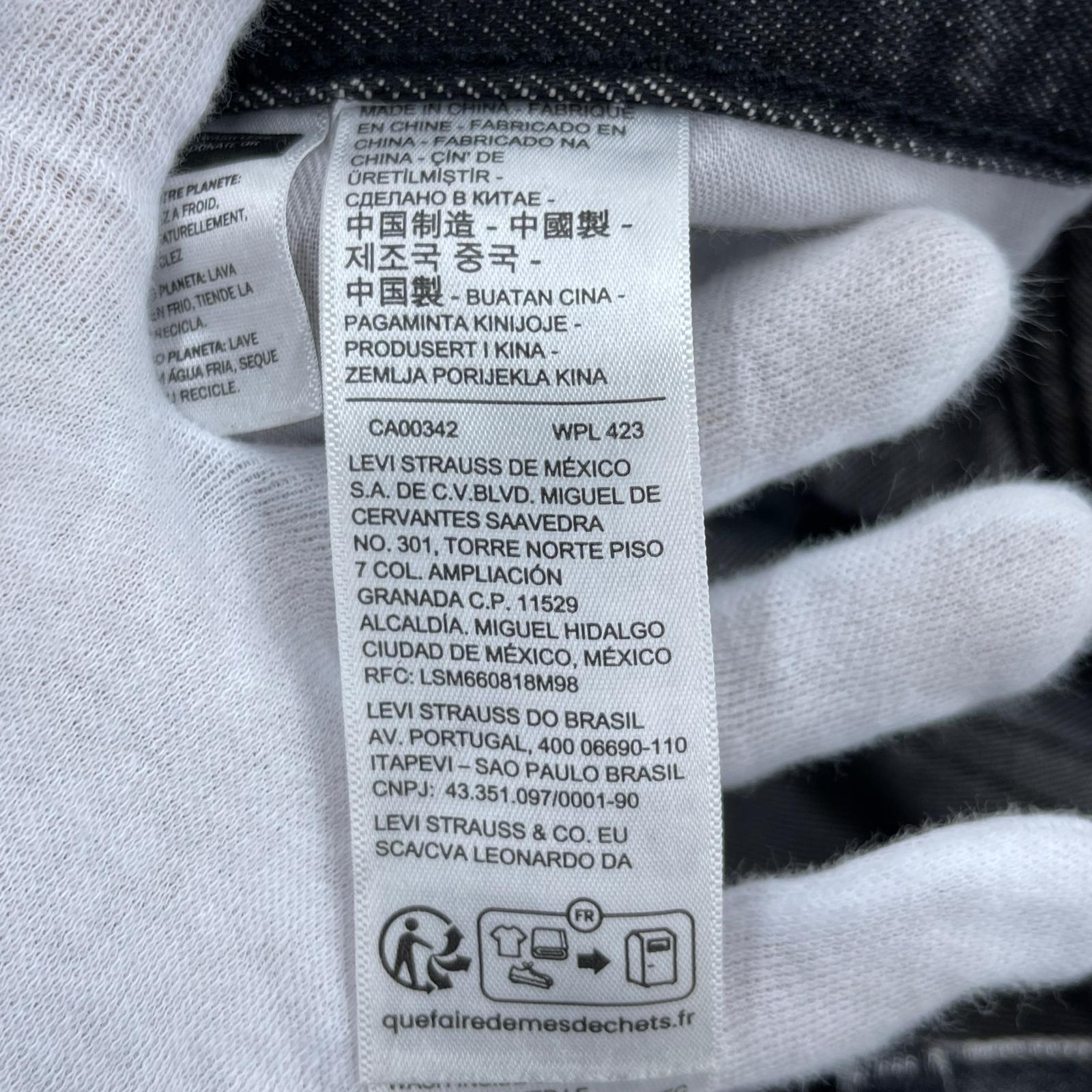 デニムパンツ 25ss プリントデニム W36 36 ブラック