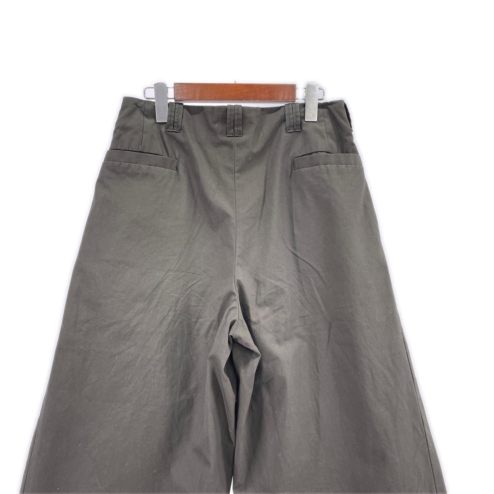 パンツ YOKE Cotton Gabardine 3pleated Wide-leg グレー 2 グレー