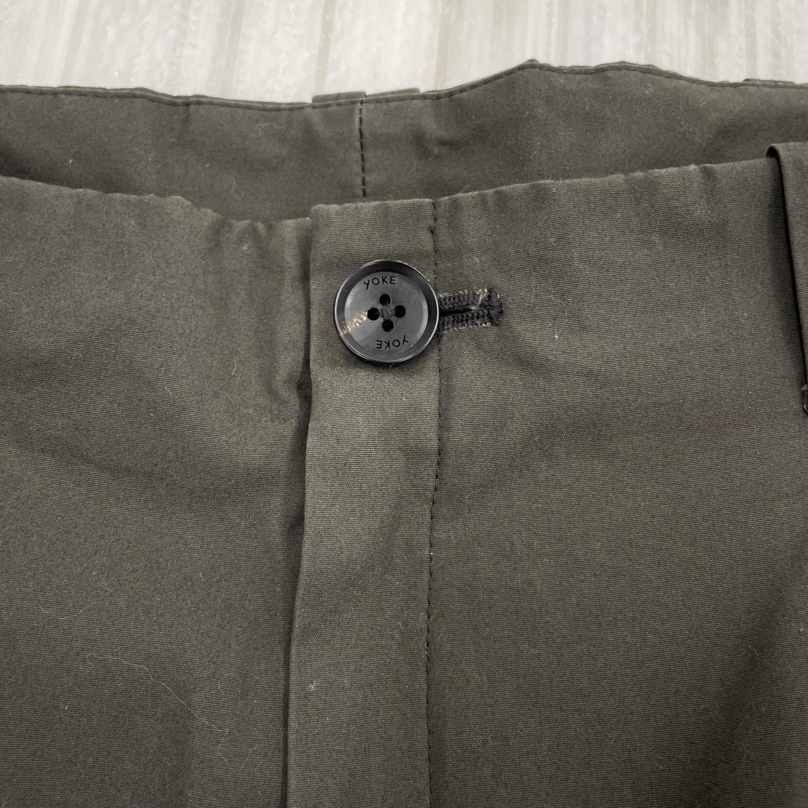 パンツ YOKE Cotton Gabardine 3pleated Wide-leg グレー 2 グレー