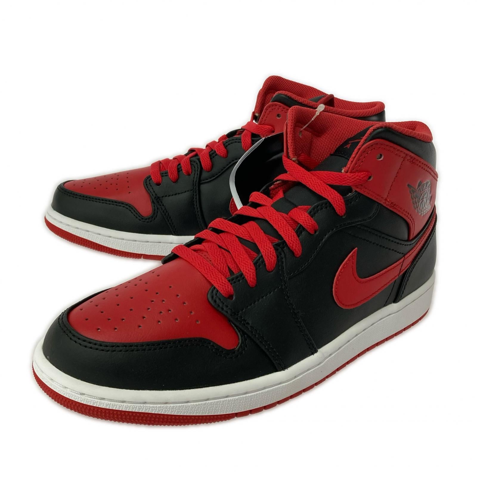 スニーカー AIR JORDAN 1 MID Bred Toe 28.0cm 28cm (US10 UK9 1/2 EU46)