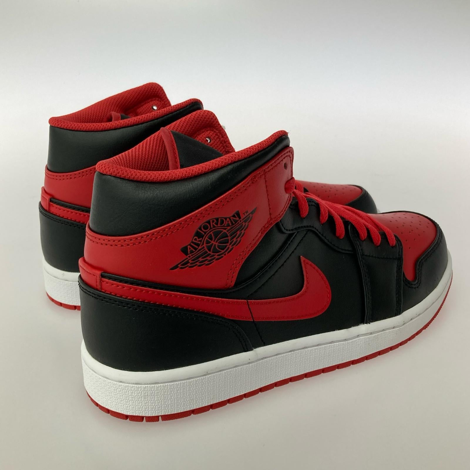 スニーカー AIR JORDAN 1 MID Bred Toe 28.0cm 28cm (US10 UK9 1/2 EU46)
