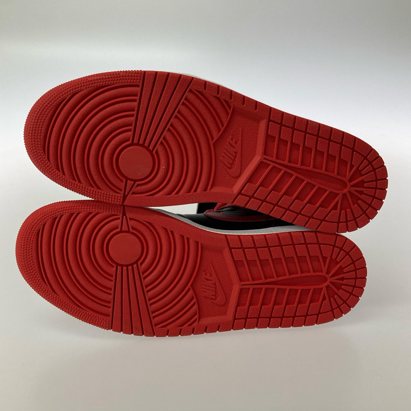スニーカー AIR JORDAN 1 MID Bred Toe 28.0cm 28cm (US10 UK9 1/2 EU46)