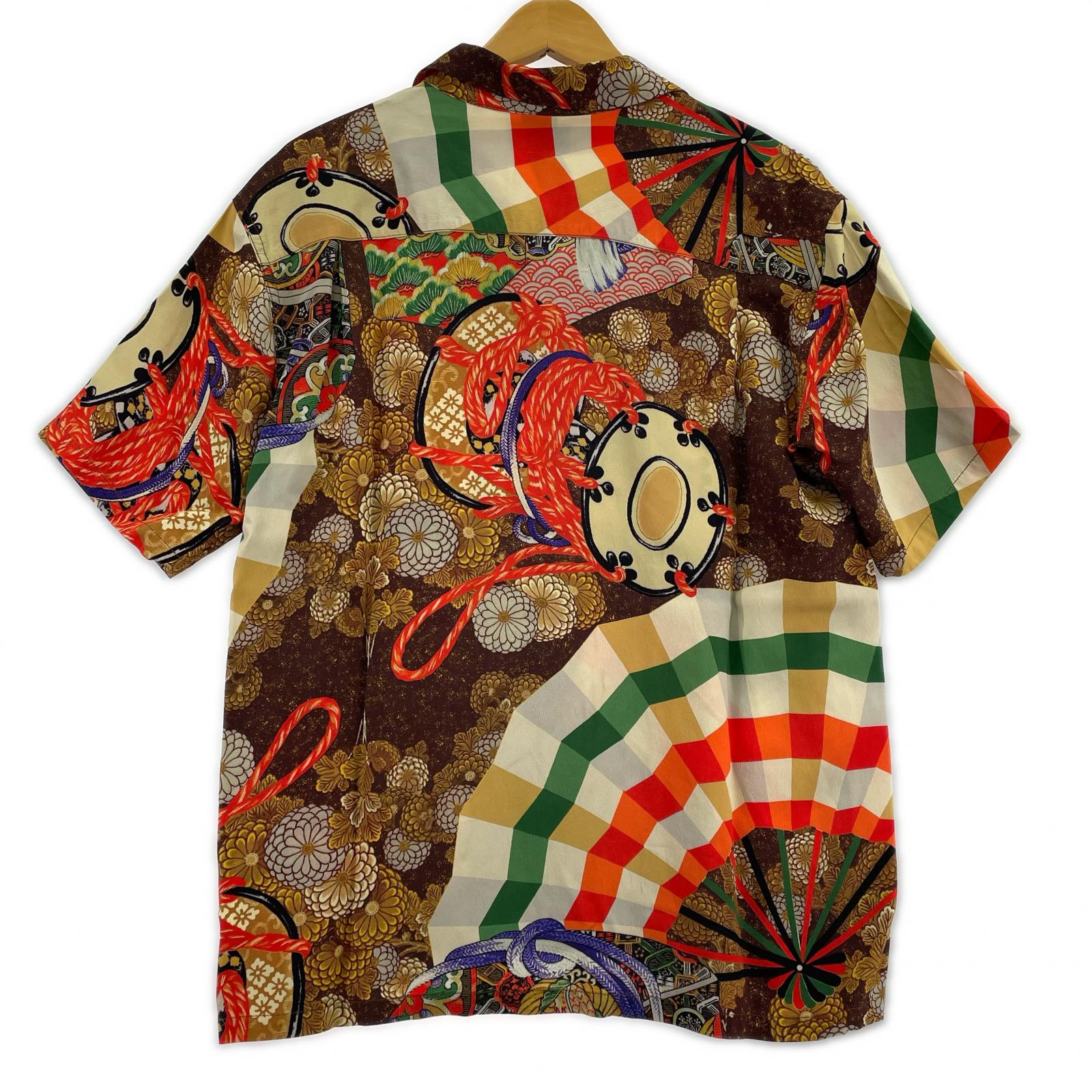 半袖シャツ SS39271 御神楽 復刻 アロハシャツ M M マルチカラー