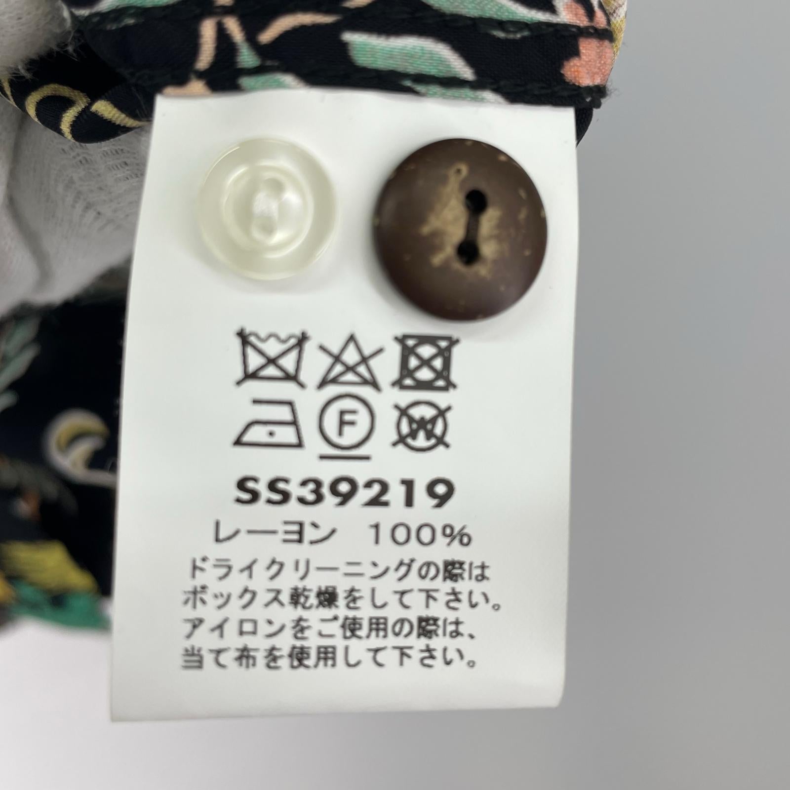 半袖シャツ SS39219 復刻 アロハシャツ ブラック M M ブラック