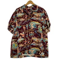 半袖シャツ SS39226 復刻 アロハシャツ レッド M M