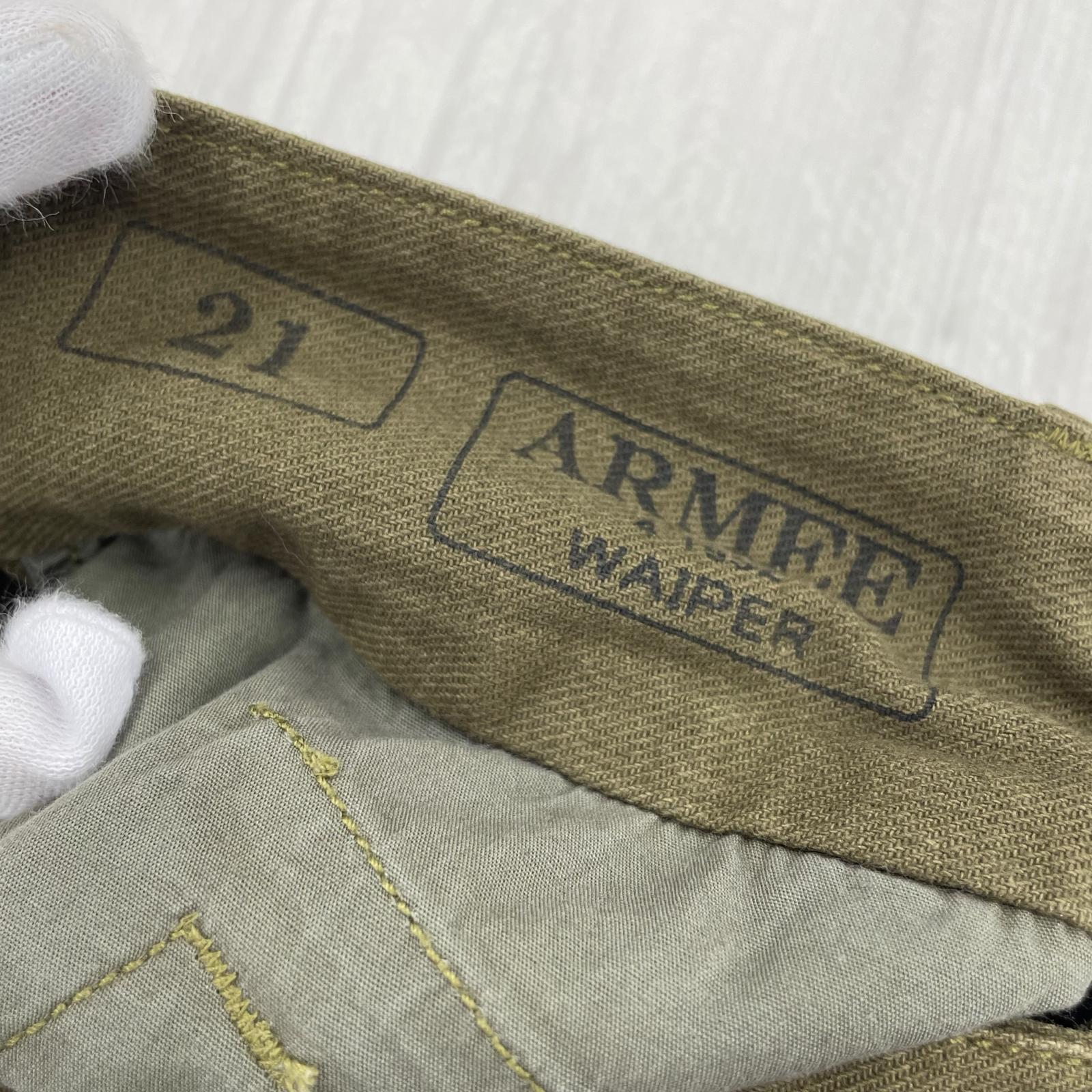 パンツ WAIPER フランス軍 M-47カーゴパンツ（21） カーキ