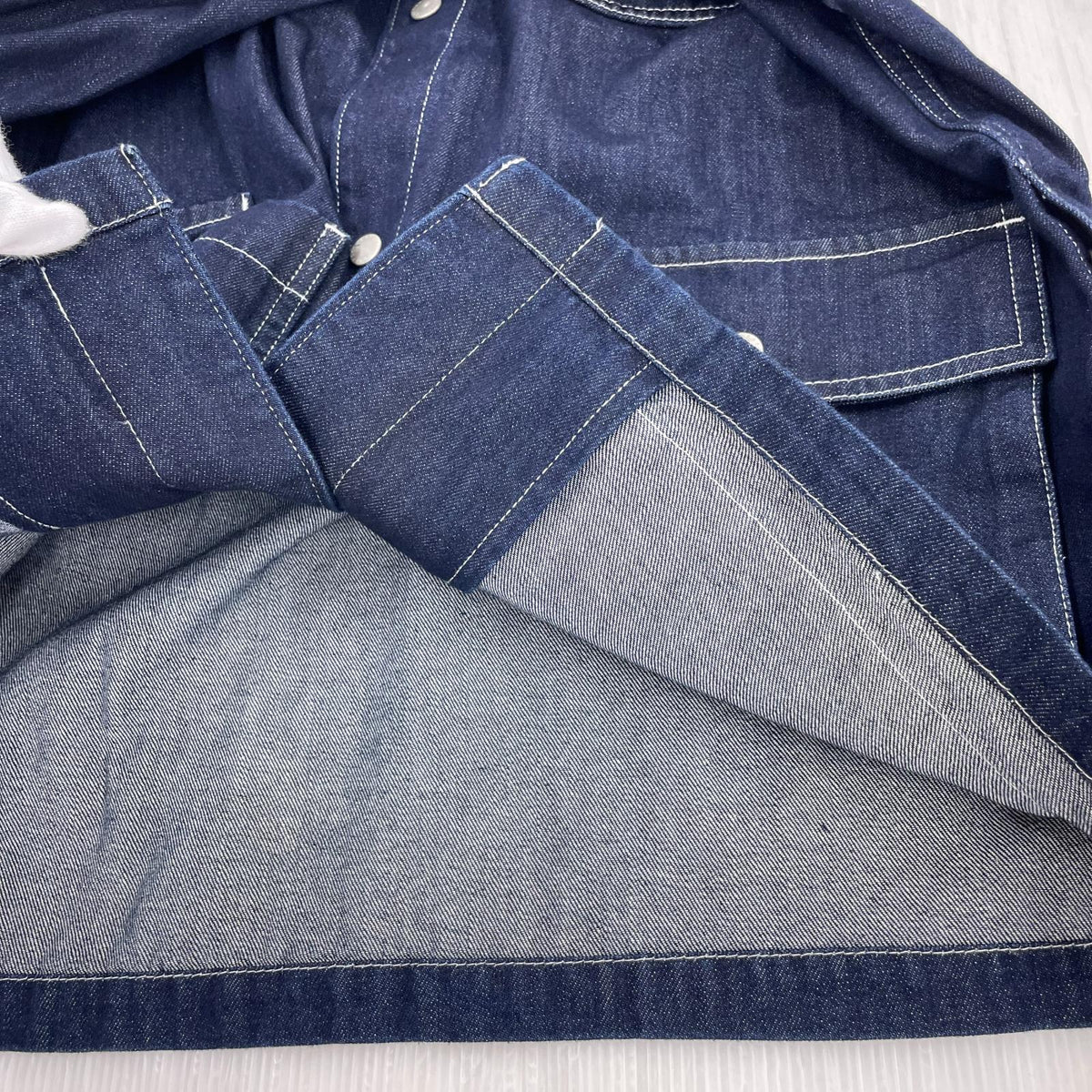 ジャケット garage green works デニムカバーオール (M) M ネイビー