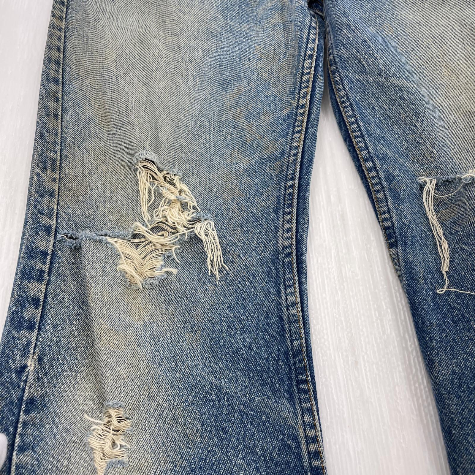 デニムパンツ Levi's USA製 505-0217 オレンジタブ 34 ブルー