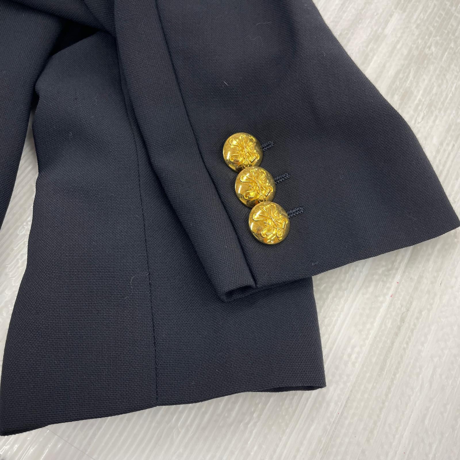 ジャケット ESCADA ジャケット　金ボタン ブラック