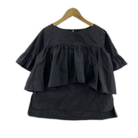 半袖Ｔシャツ MW TOKYO/ペプラムブラウス/黒 36 ブラック