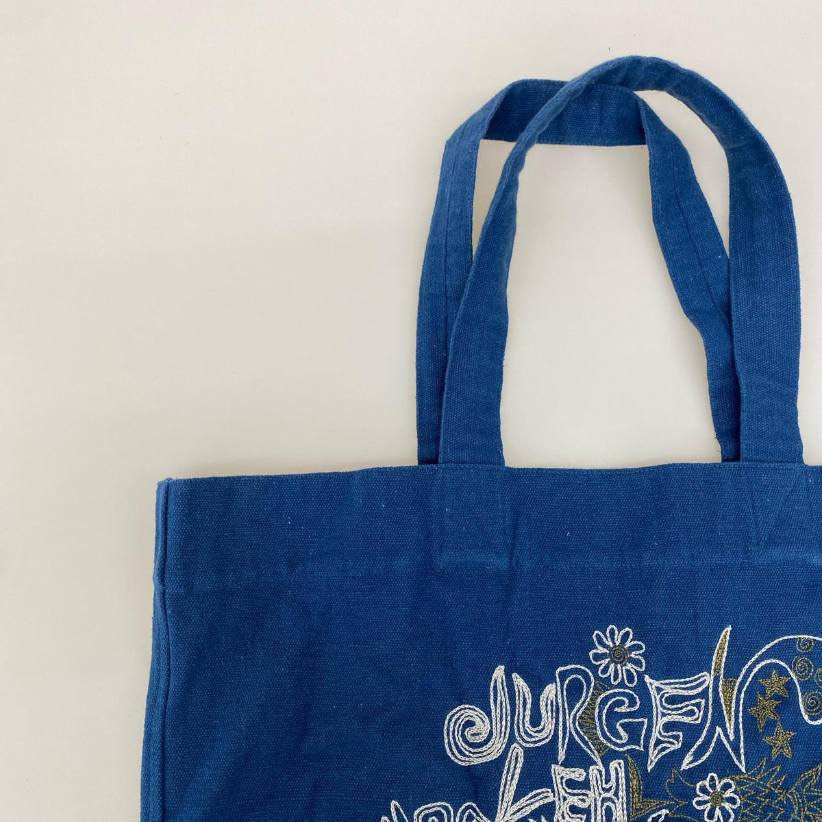 トートバッグ ヨーガンレール 刺繍トートBL ブルー