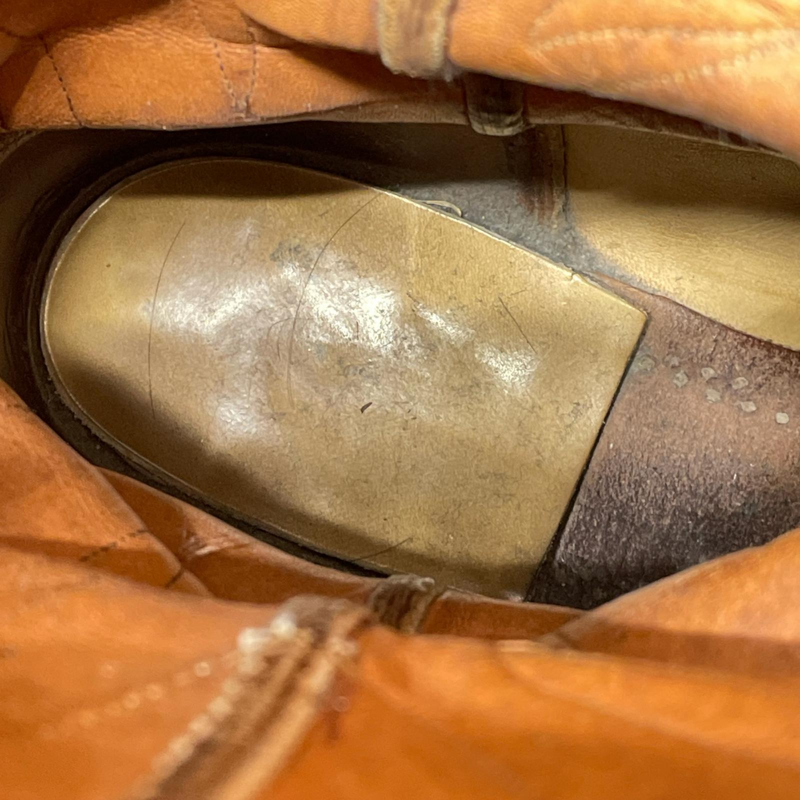 ブーツ LUCCHESE ウエスタンブーツ 9D ブラウン ブラウン