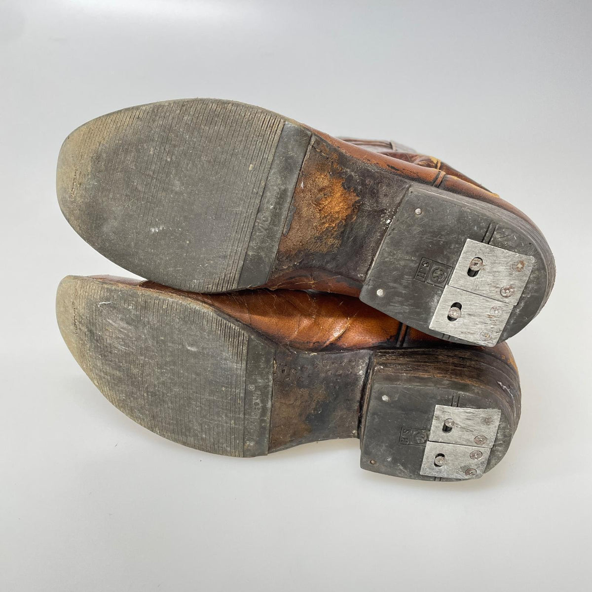 ブーツ LUCCHESE ウエスタンブーツ 9D ブラウン ブラウン