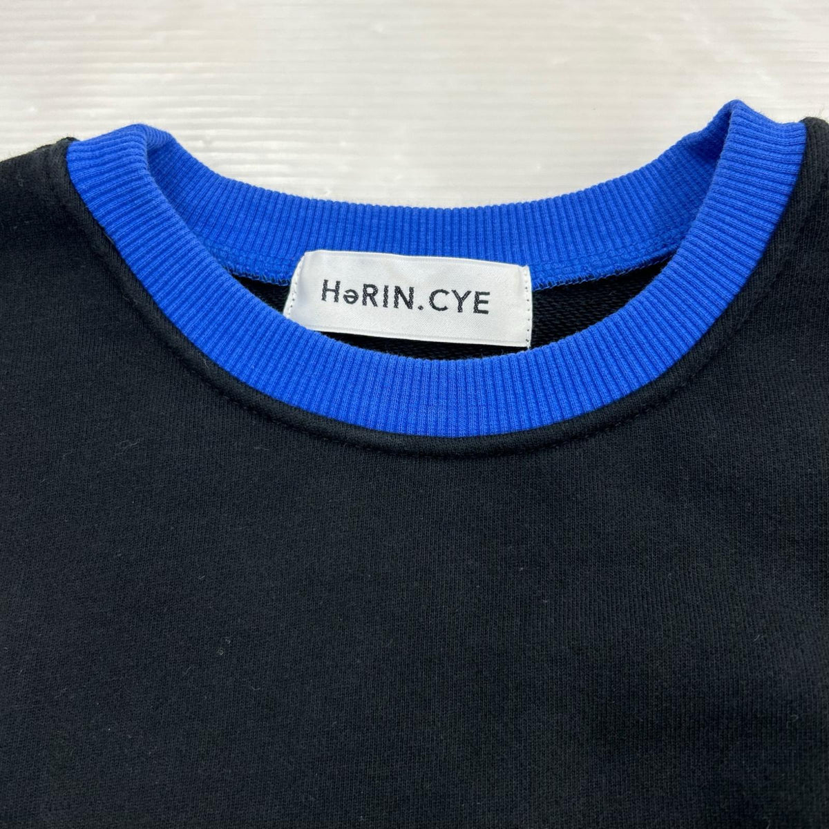 スウェット HeRIN.CYE/Asymmetry boy friend tops ブラック