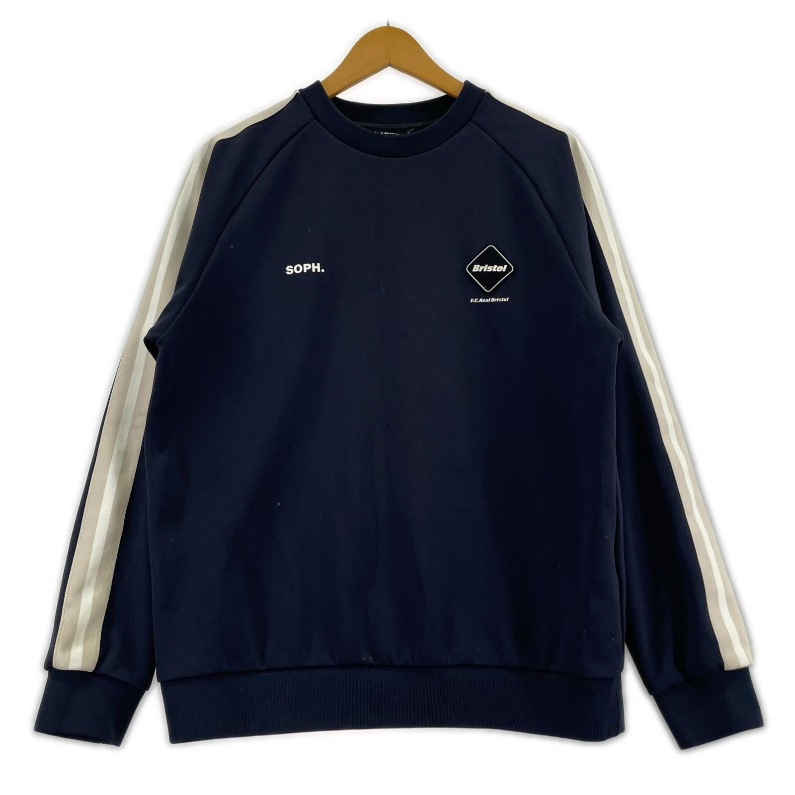 スウェット 25SS FCRB TRAINING TRACK CREWNECK S ネイビー