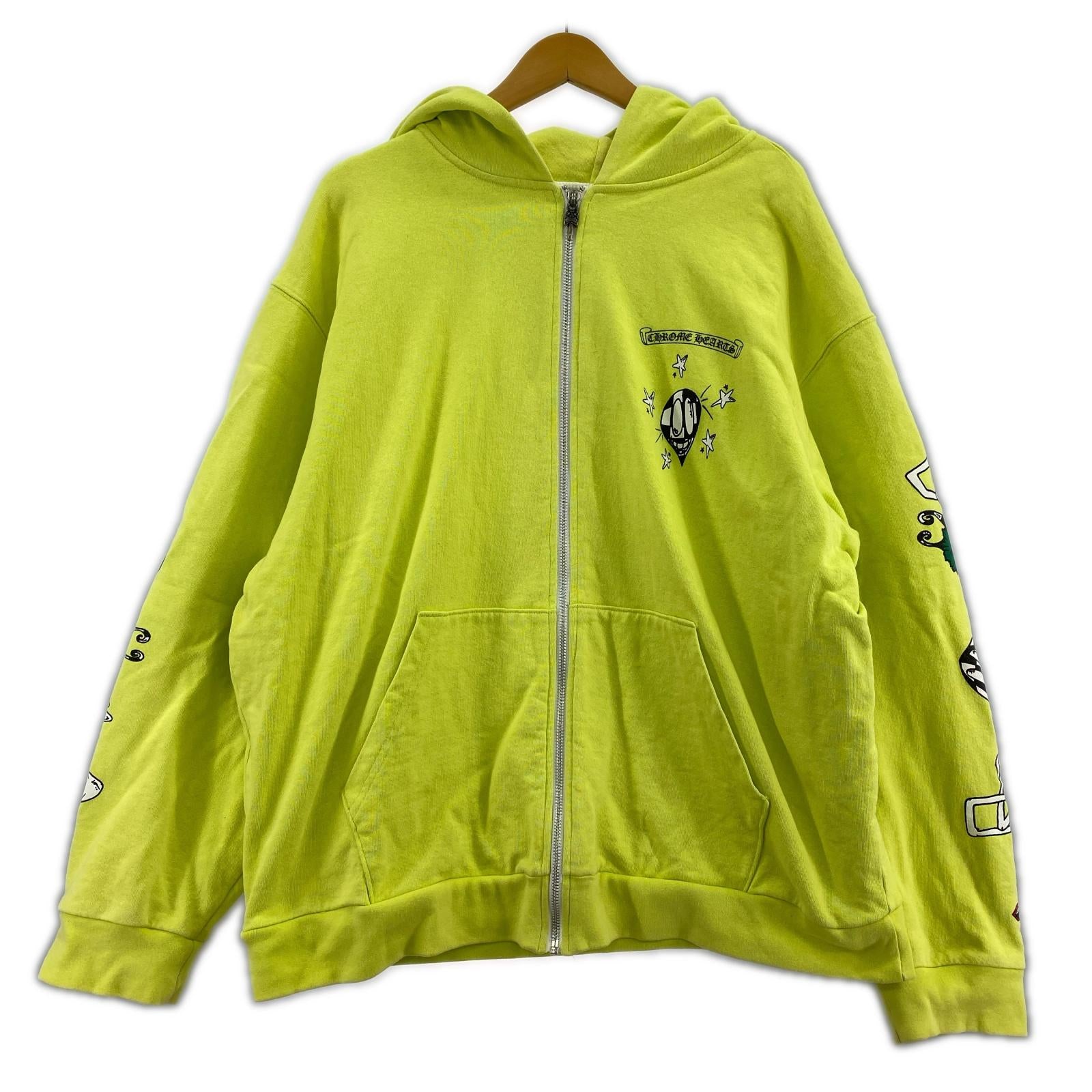 パーカー MATTY BOY ネオンイエロー 裏サーマル XXL イエロー