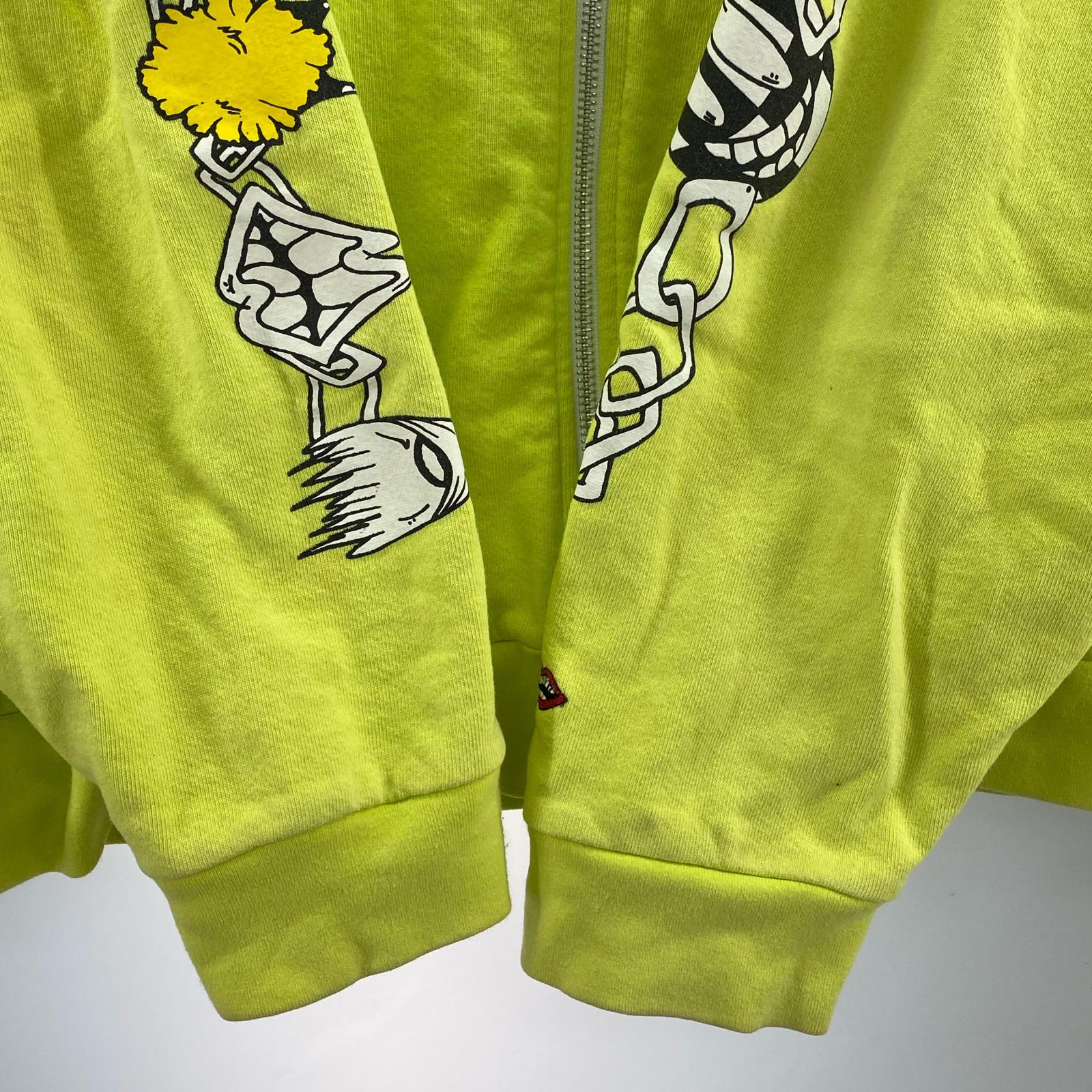 パーカー MATTY BOY ネオンイエロー 裏サーマル XXL イエロー
