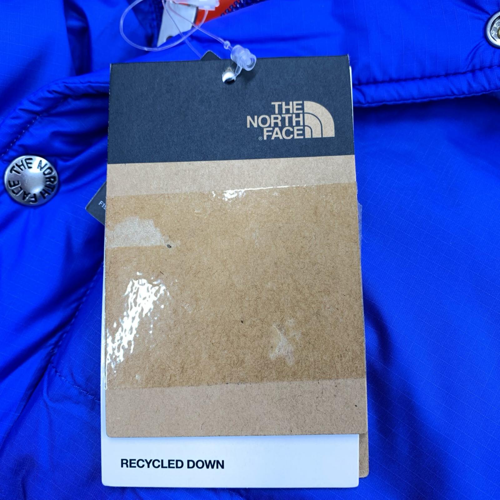 ダウンジャケット COLOR BLOCK SIERRA PARKA 青 S ブルー