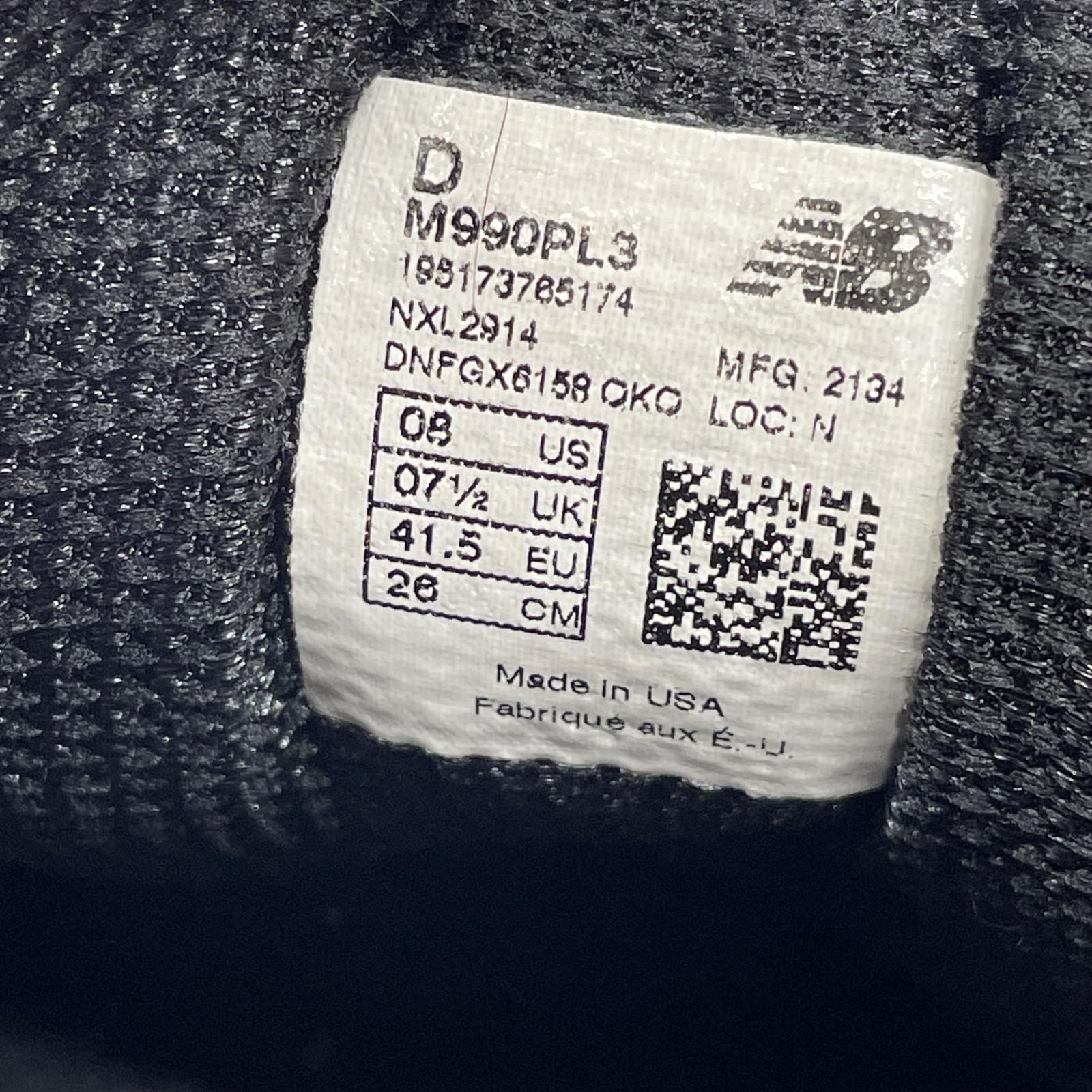 スニーカー M990PL3 26.0cm レッド 26cm (US8 UK7 1/2 EU42) レッド