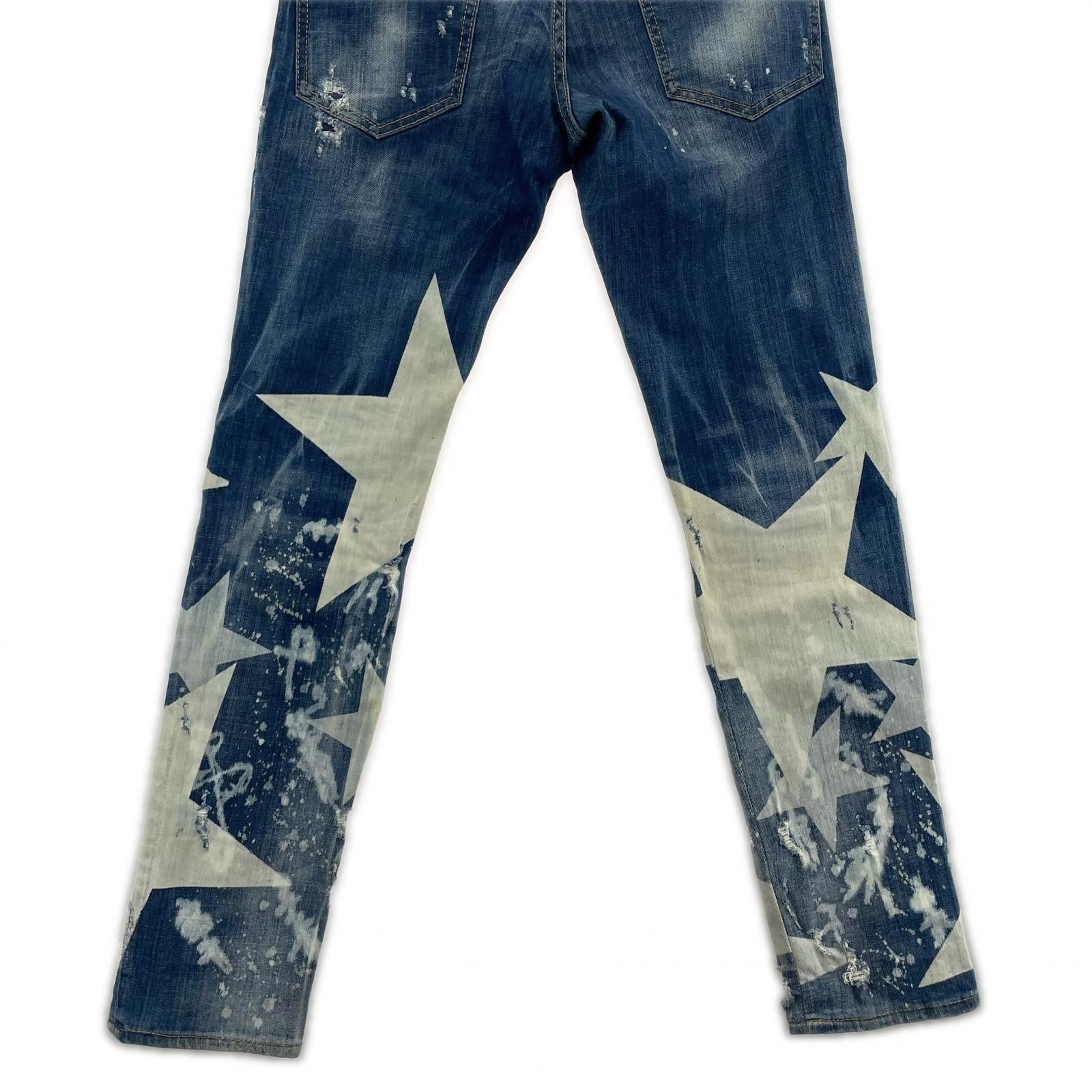 デニムパンツ Cool guy wash ペイント加工 (42) 42 ブルー