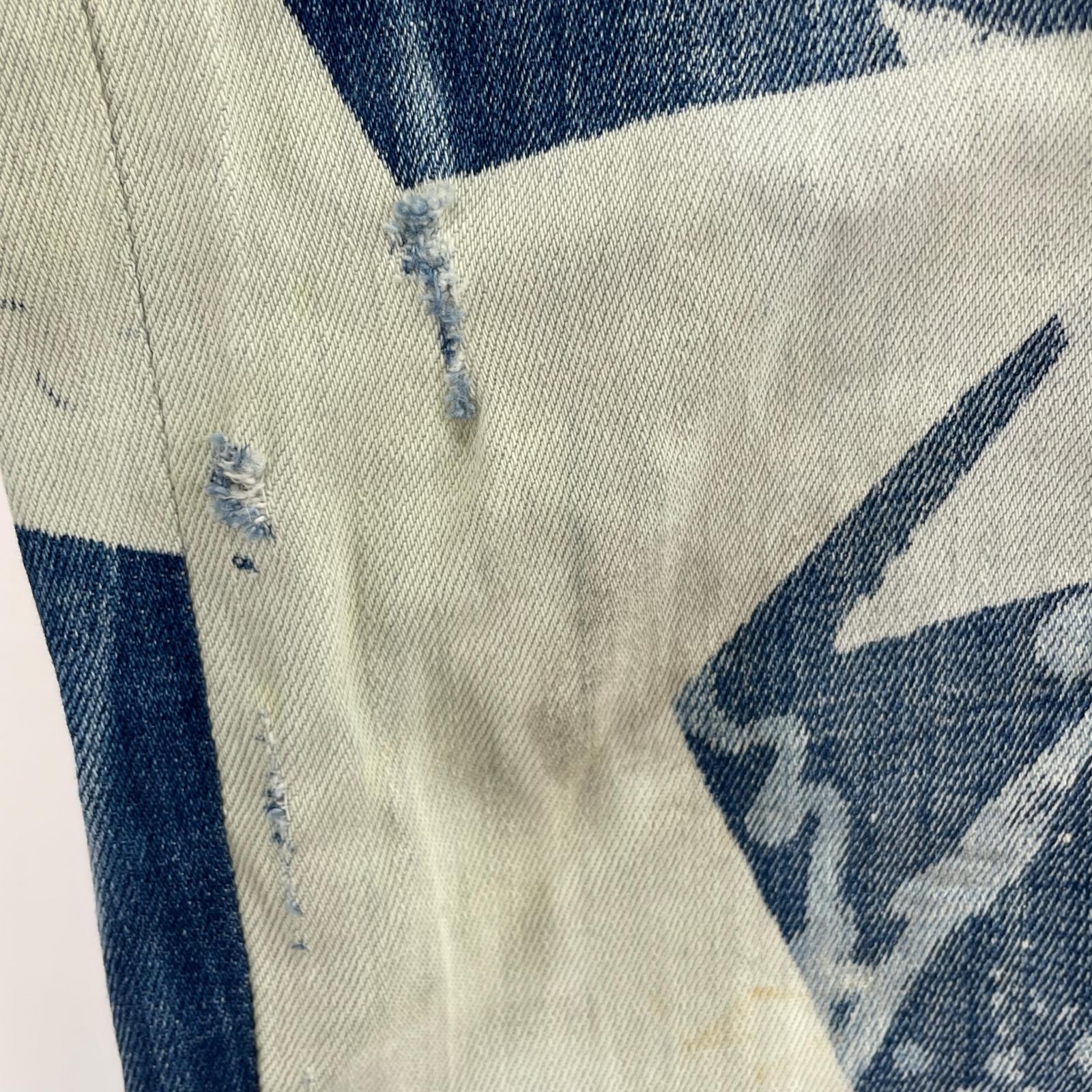 デニムパンツ Cool guy wash ペイント加工 (42) 42 ブルー