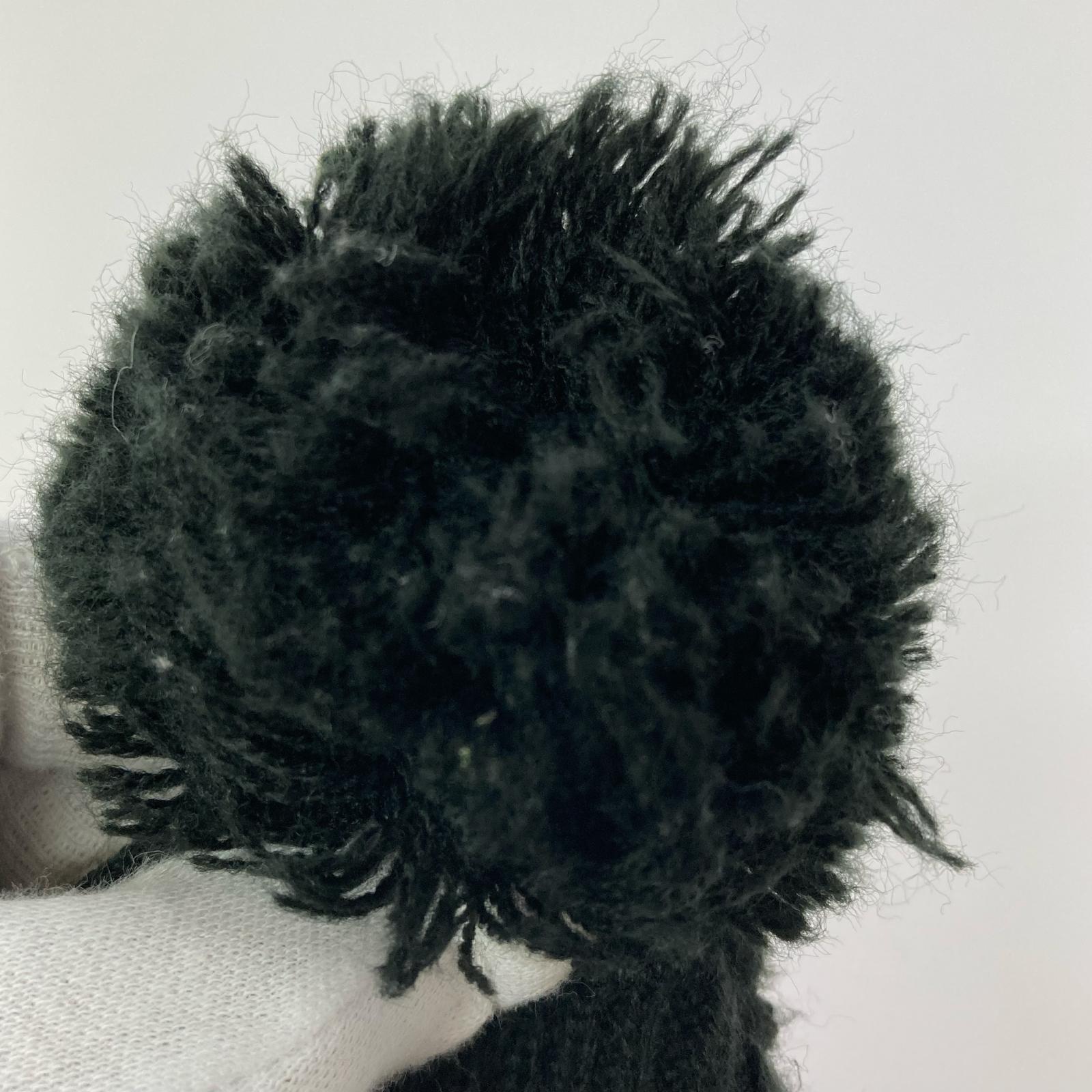 ニットキャップ Big Stripe Beanie ブラック