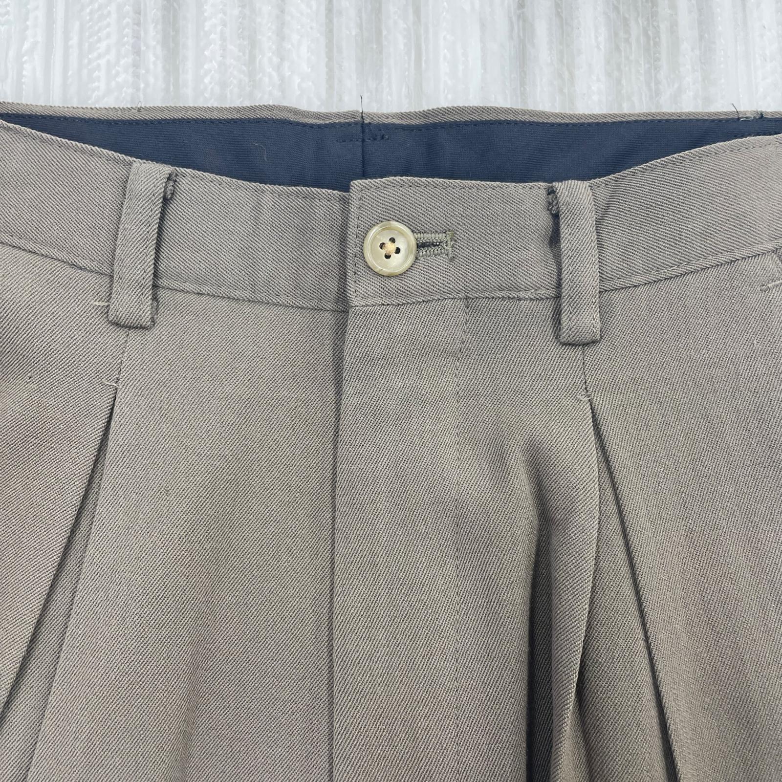 パンツ Y's 80s頃 スラックス オリーブ M