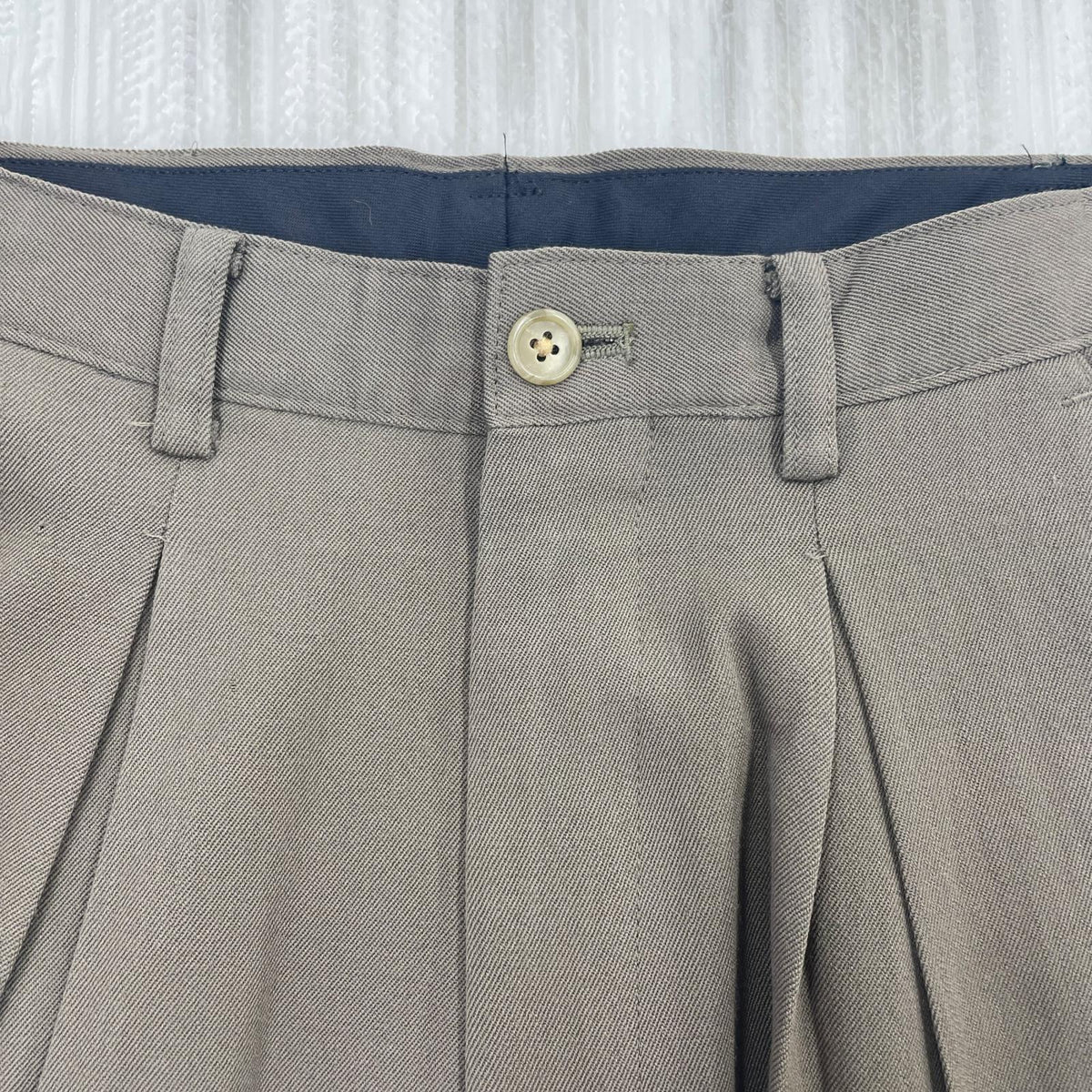 パンツ Y's 80s頃 スラックス オリーブ M