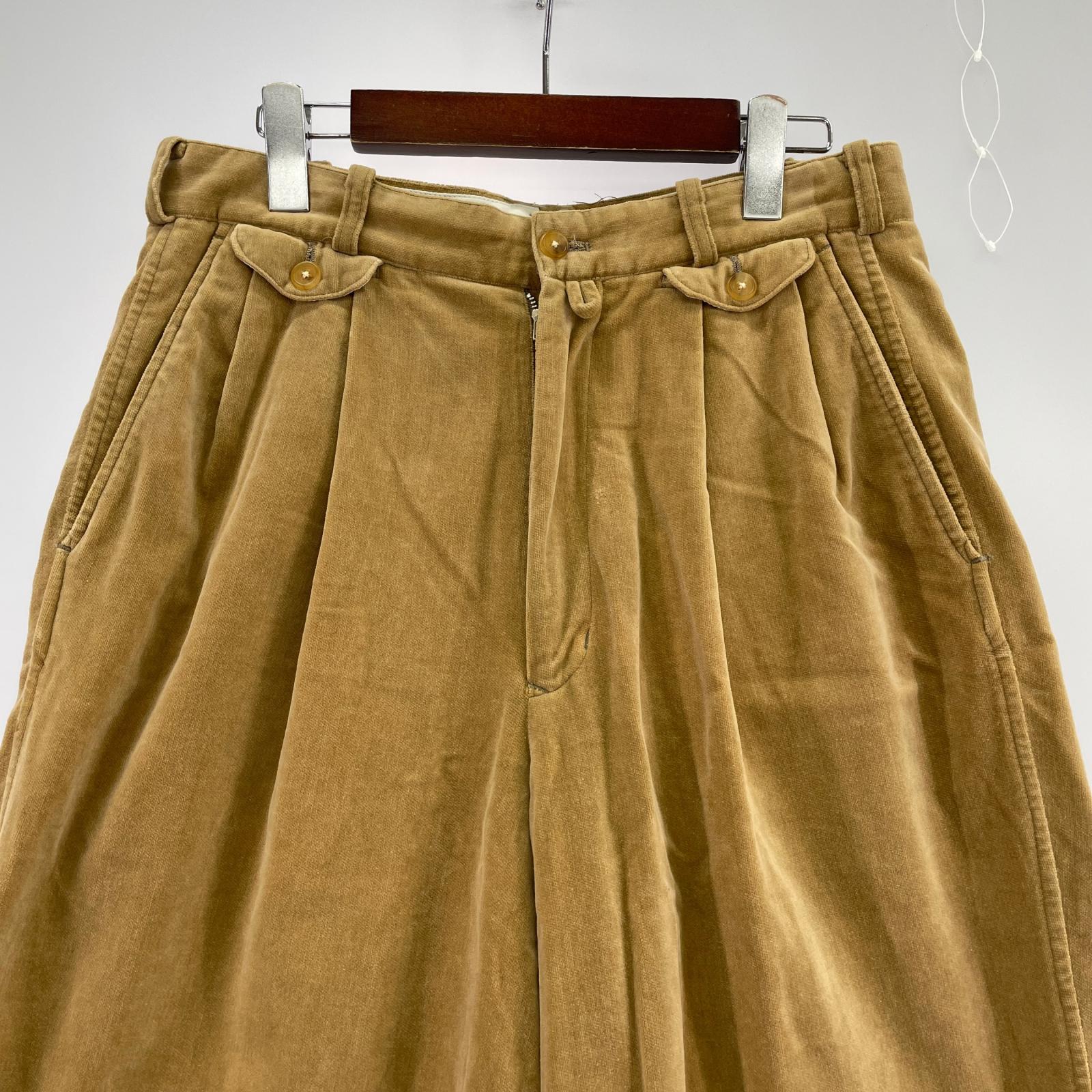 パンツ Y’s for men 90s頃 ベロアスラックス M ベージュ M ベージュ